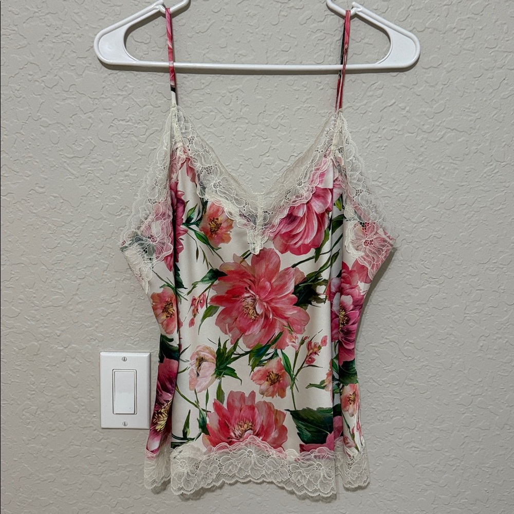 Express Pink Floral Lace Camisole